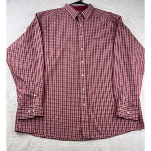 Ariat Button-Down Shirt Men's Size 2XL Multicolor Plaid Long Sleeves Collared